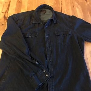 JACHS NY Black Denim Shirt